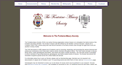 Desktop Screenshot of fontainemaurysociety.com