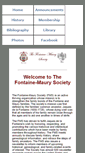 Mobile Screenshot of fontainemaurysociety.com